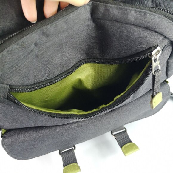 Eddie Bauer First Adventure Baby Diaper Bag Backpack Grey/Green w/changing mat - Picture 9 of 15